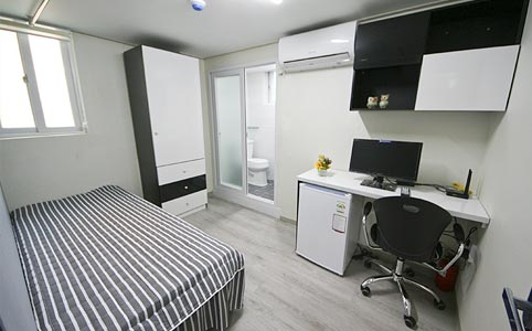 각방 화장실/샤워실, 개별 에어컨, 개별 디지털 도어락